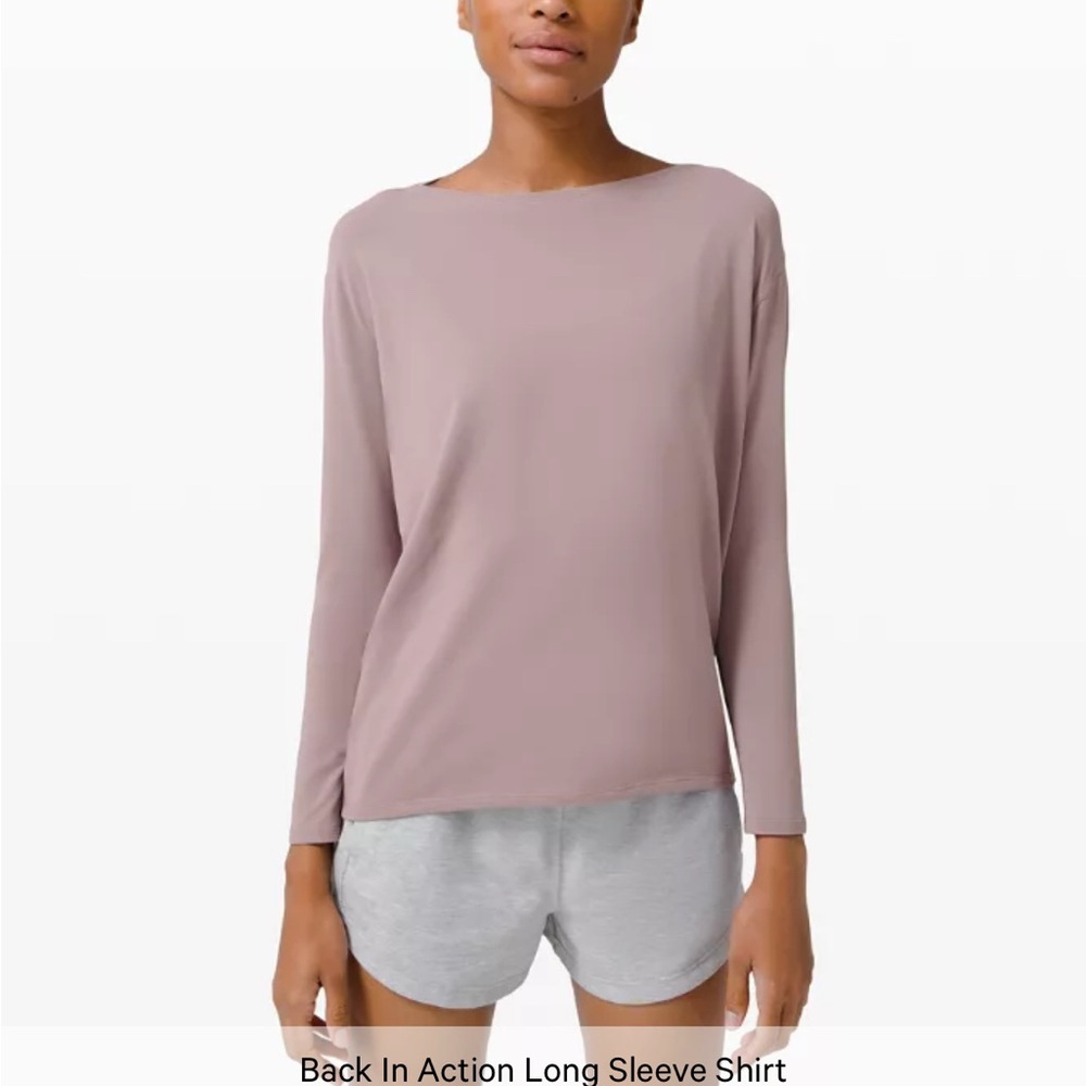 Lululemon Back In Action Long Sleeve Shirt
Size 4
